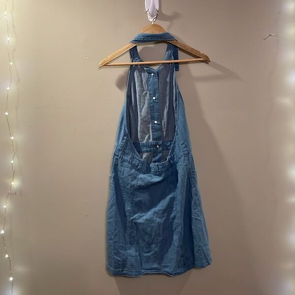 Free People Sami Point Collar Mini Denim Dress - Picture 8 of 13